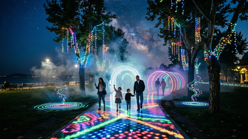 Иммерсивная ночная прогулка Astra Lumina открылась в Стамбуле